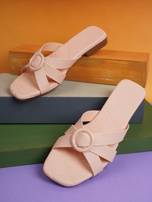 pink flat sandal - 19129273 - Standard Image - 0