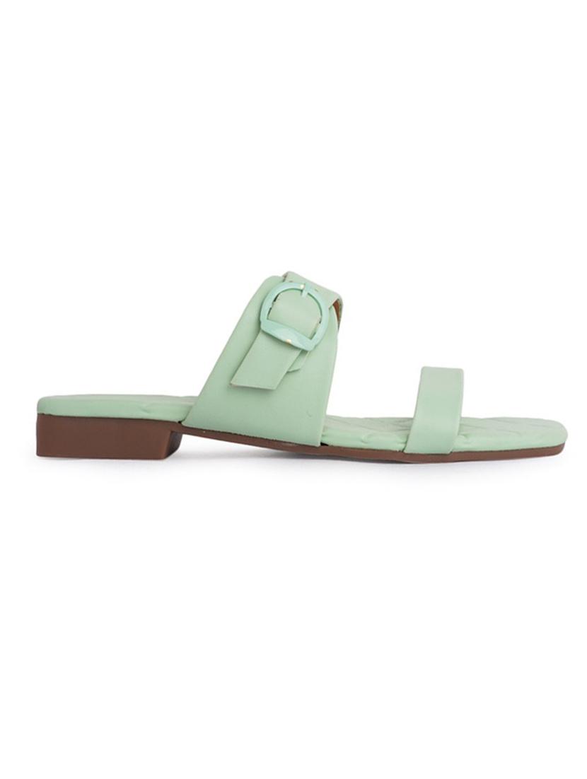 green flat sandal - 19129278 -  Zoom Image - 0