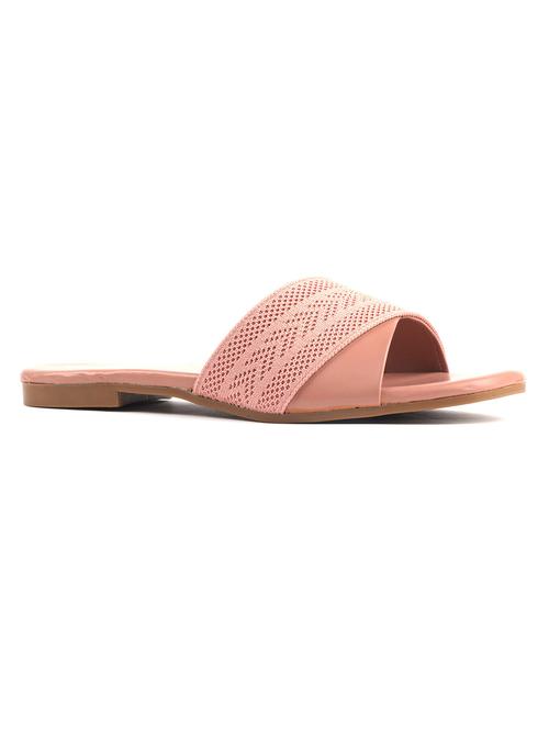 pink synthetic slip on sandals - 19129296 -  Standard Image - 0