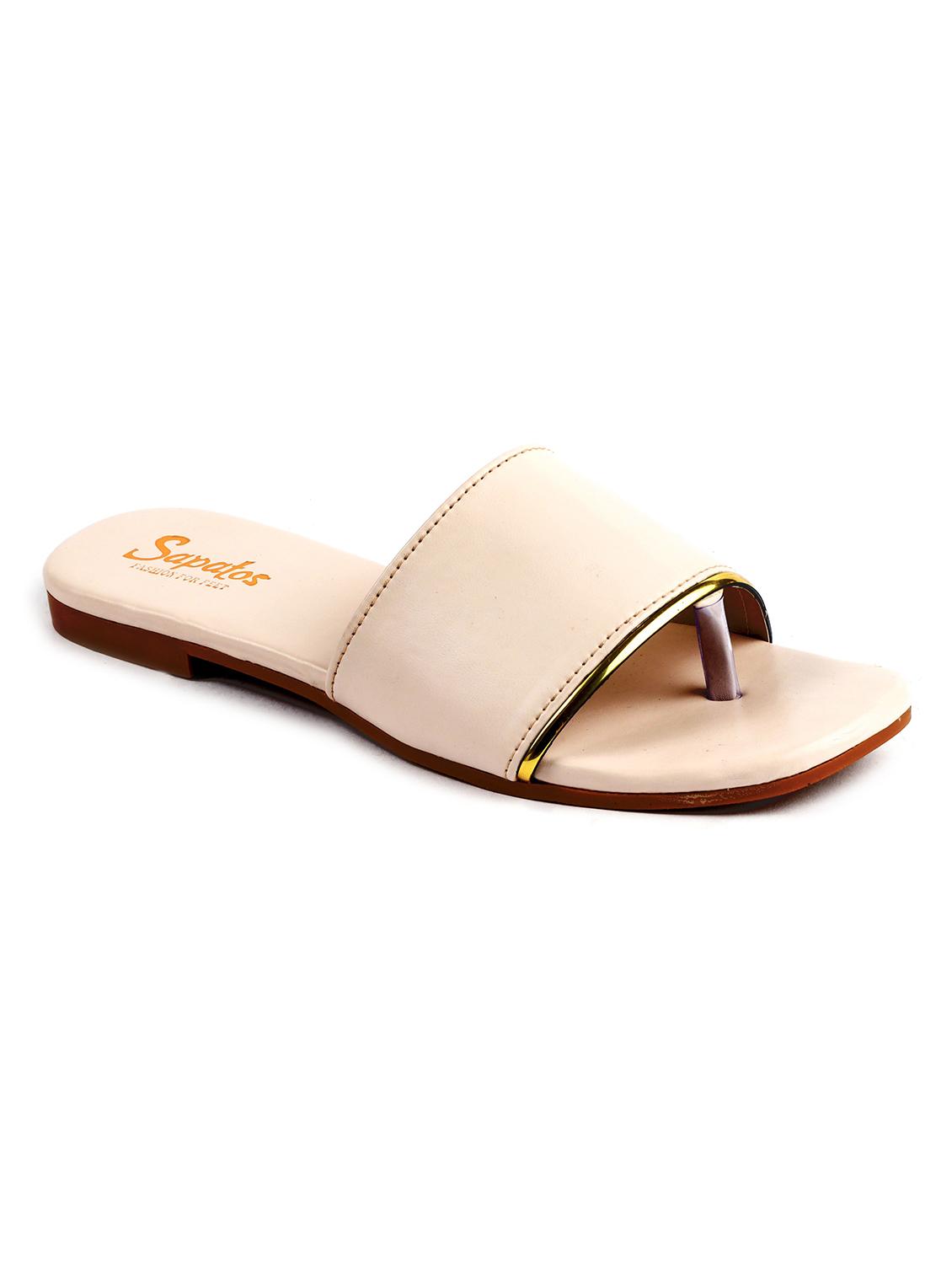 pink slip on sandals - 19129298 -  Zoom Image - 0