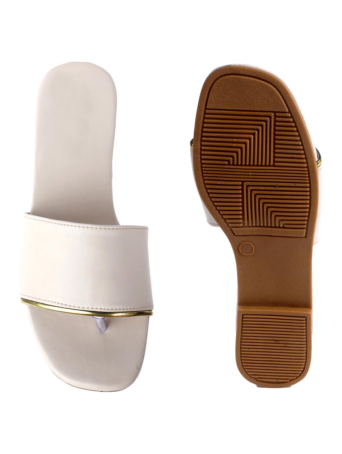 pink slip on sandals - 19129298 - Standard Image - 3
