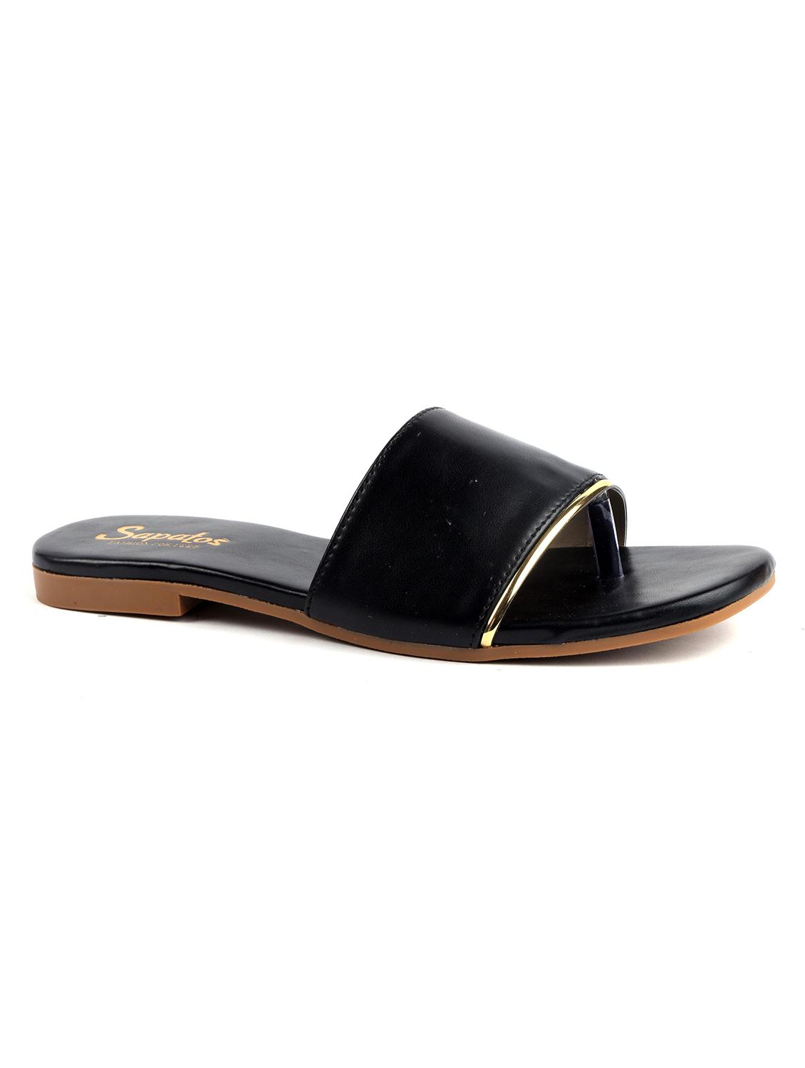 black slip on sandals - 19129300 - Zoom Image - 0