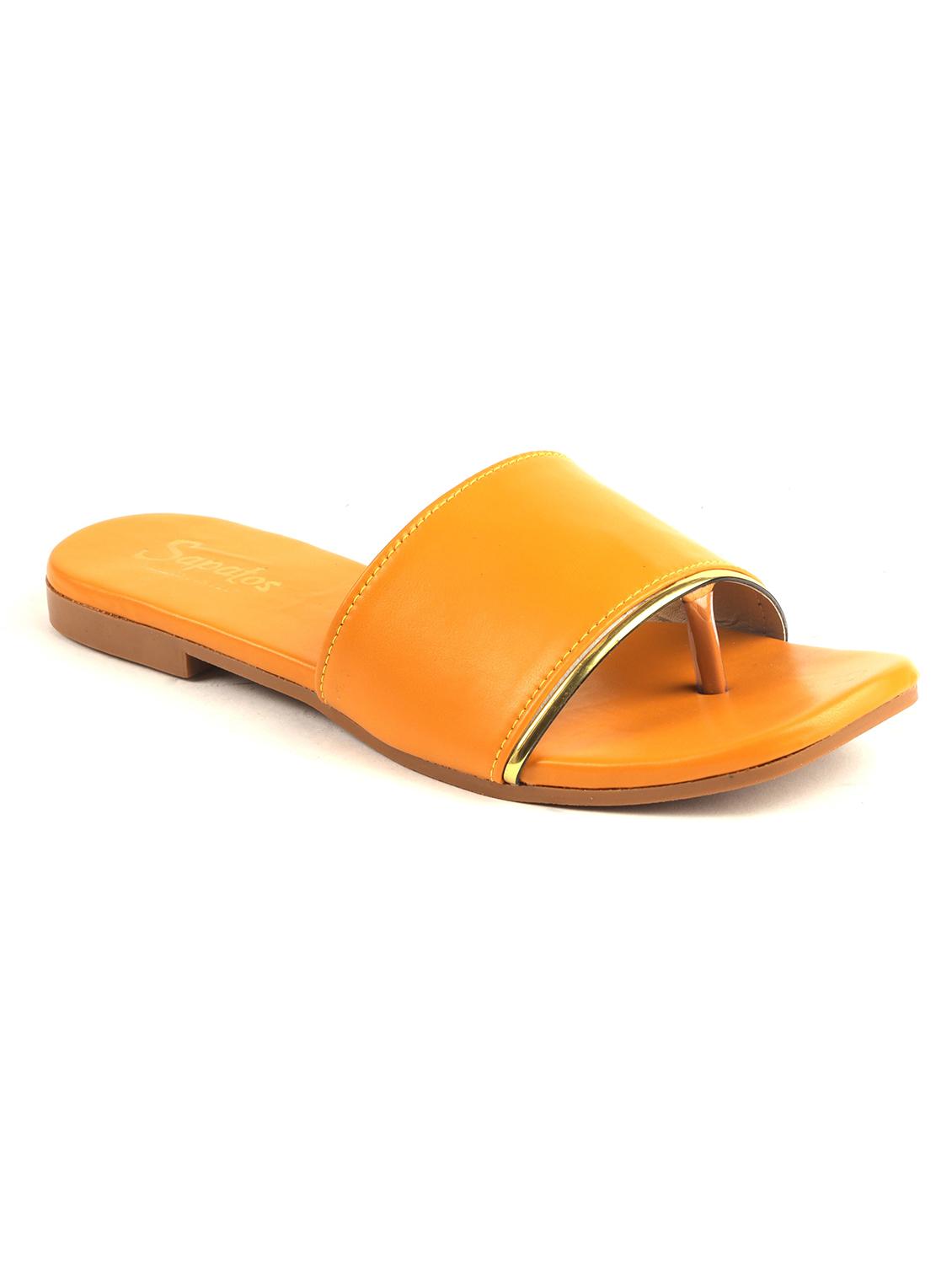 yellow slip on sandals - 19129301 - Zoom Image - 0