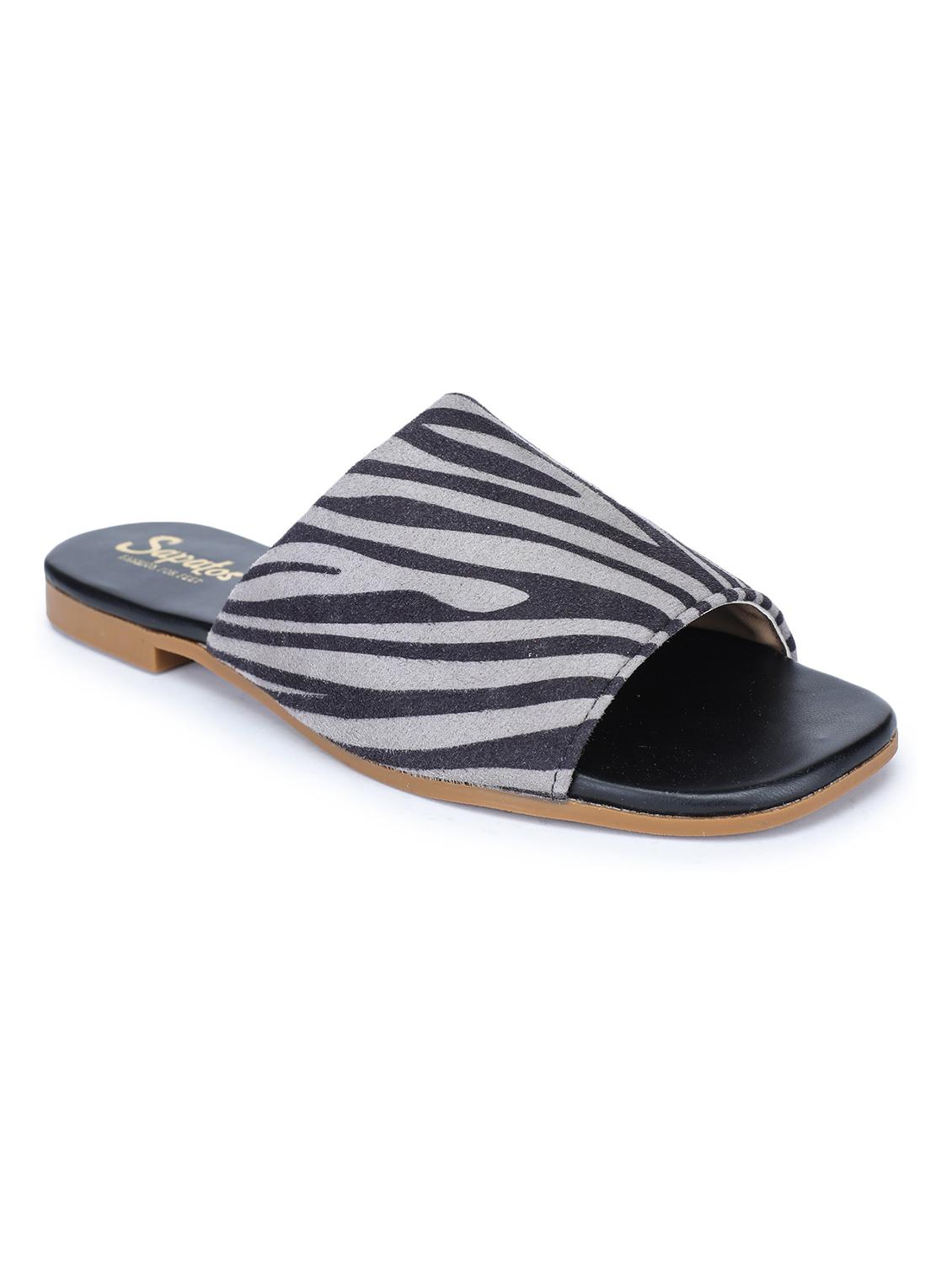 grey slip on sandals - 19129307 - Zoom Image - 0