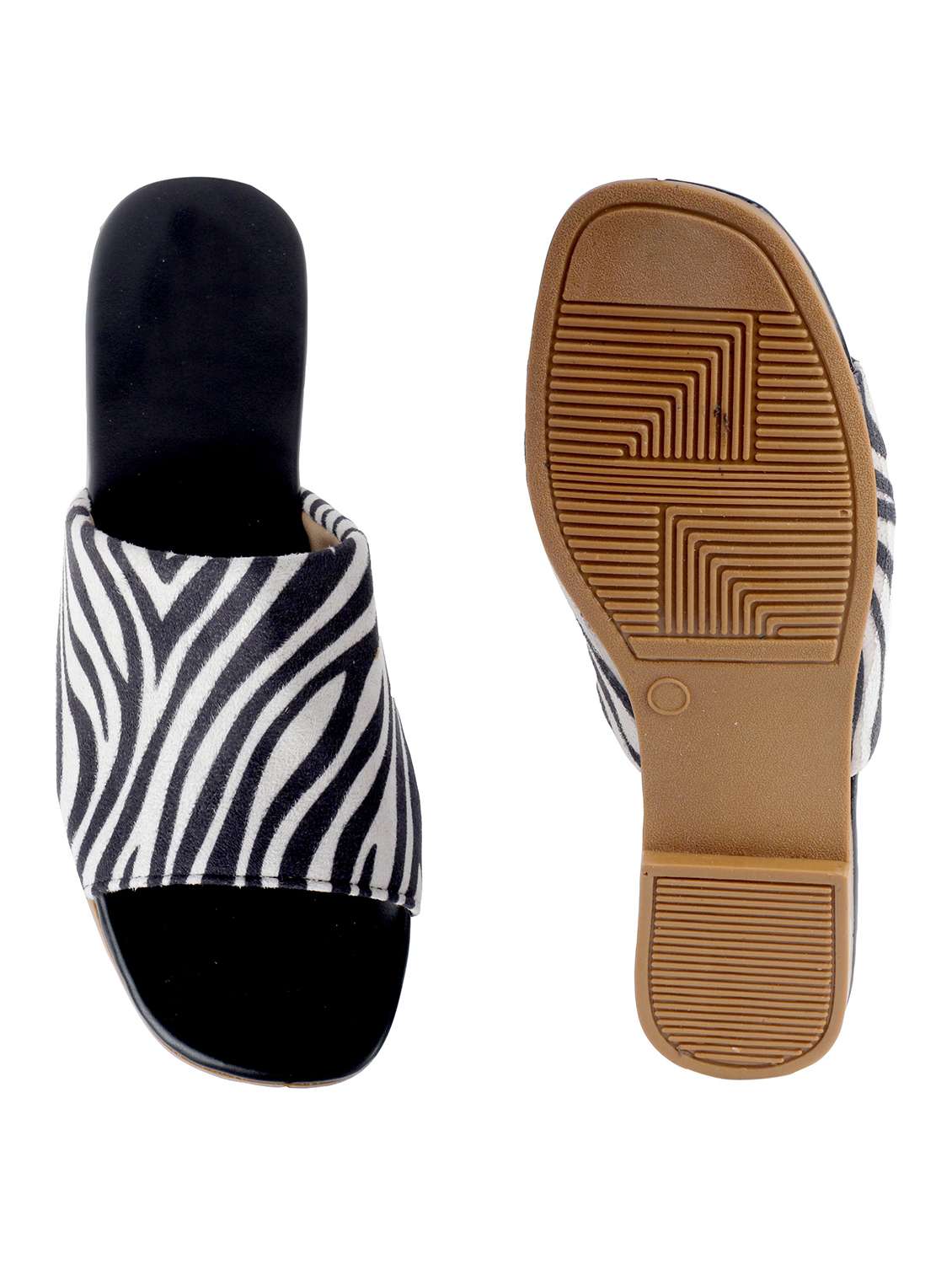 white slip on sandal - 19129310 - Standard Image - 3