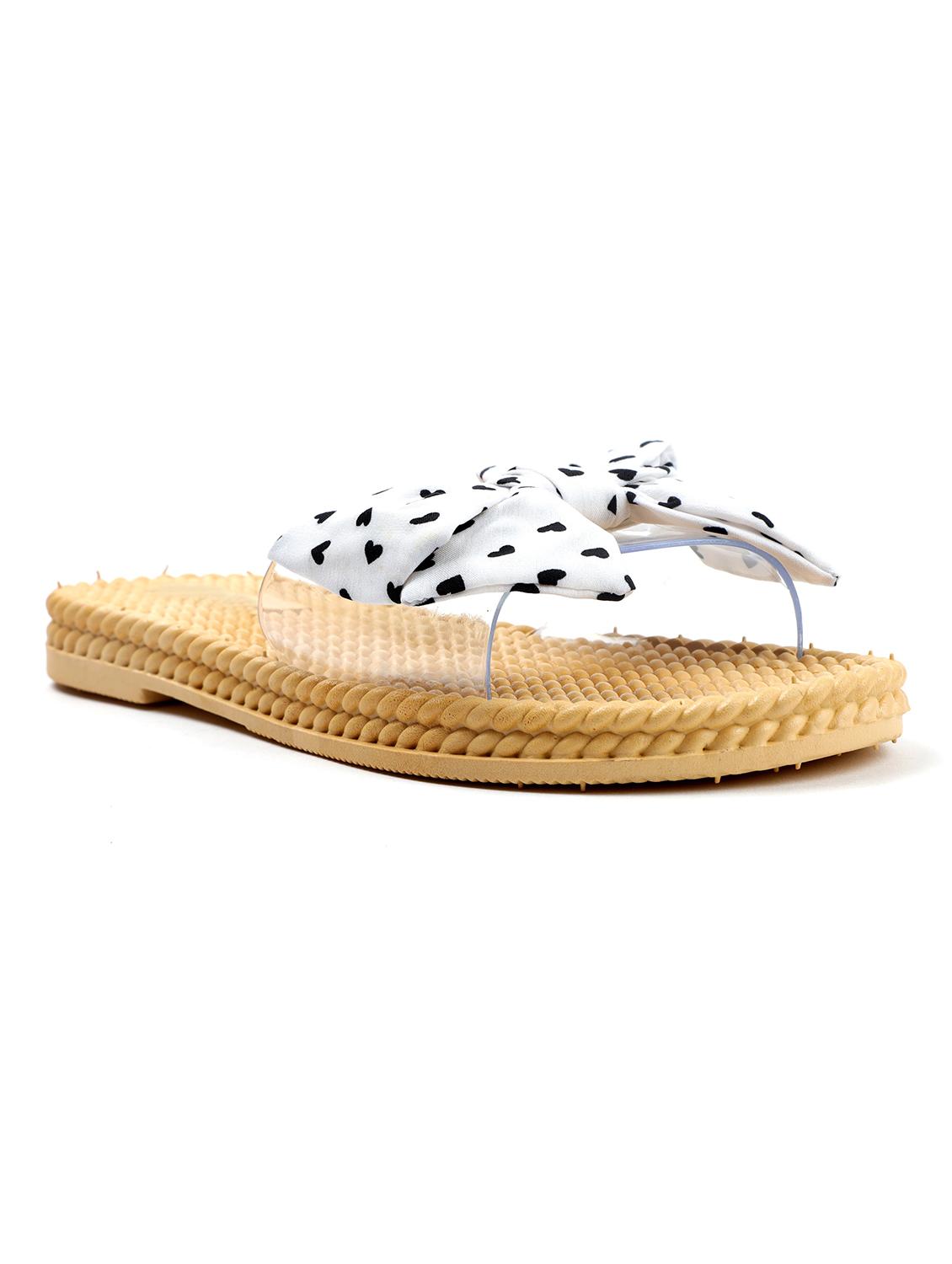 white fabric sandals - 19129370 -  Zoom Image - 0