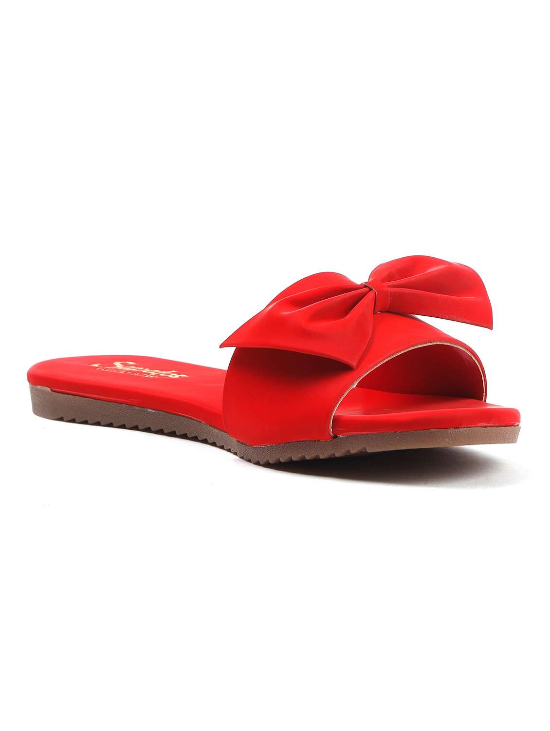 red synthetic slip on sandals - 19129398 - Zoom Image - 0