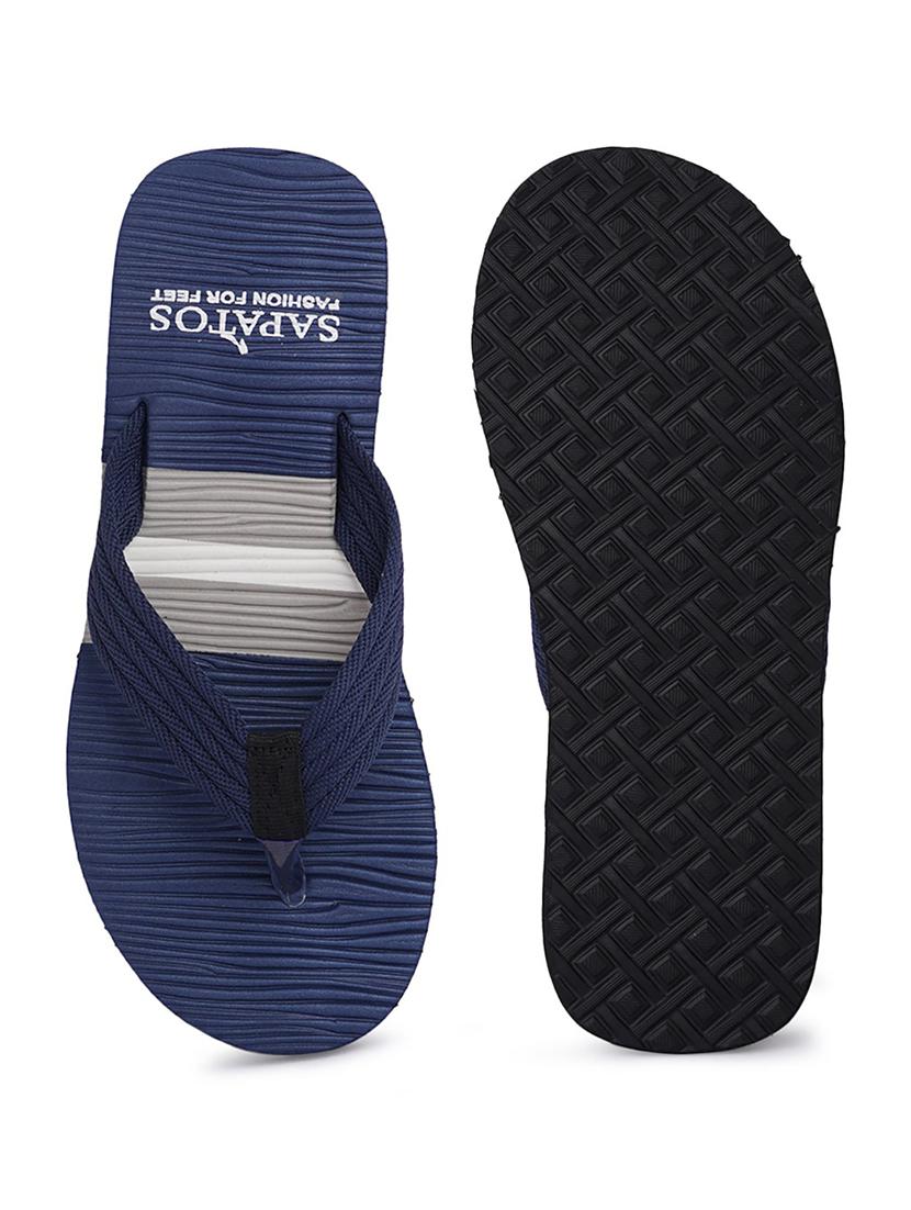 navy flip flop slipper - 19129449 - Standard Image - 3