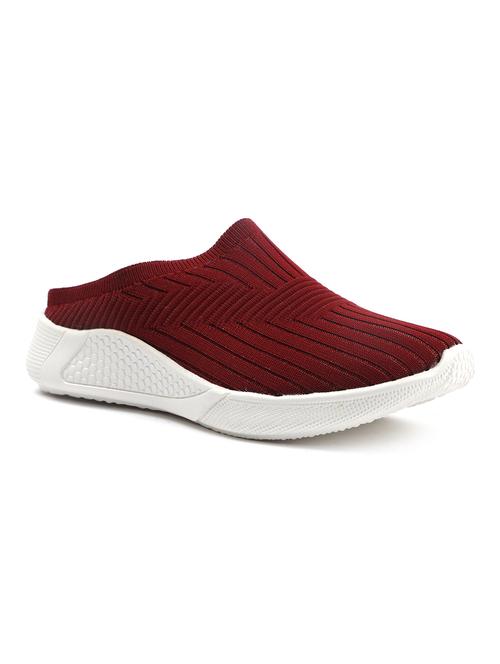 maroon slip on shoe - 19129487 - Standard Image - 0