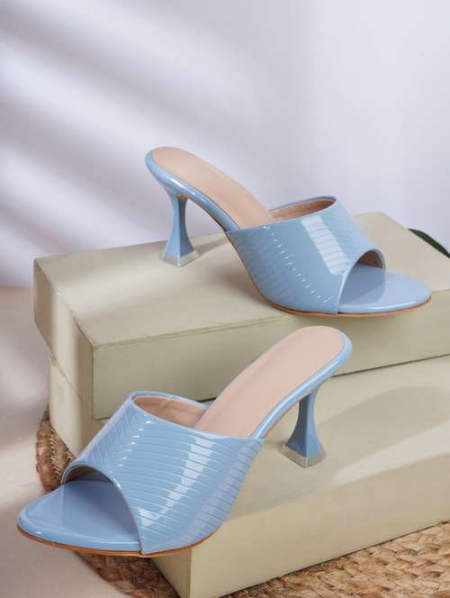light blue slip on sandal - 19129673 - Standard Image - 0