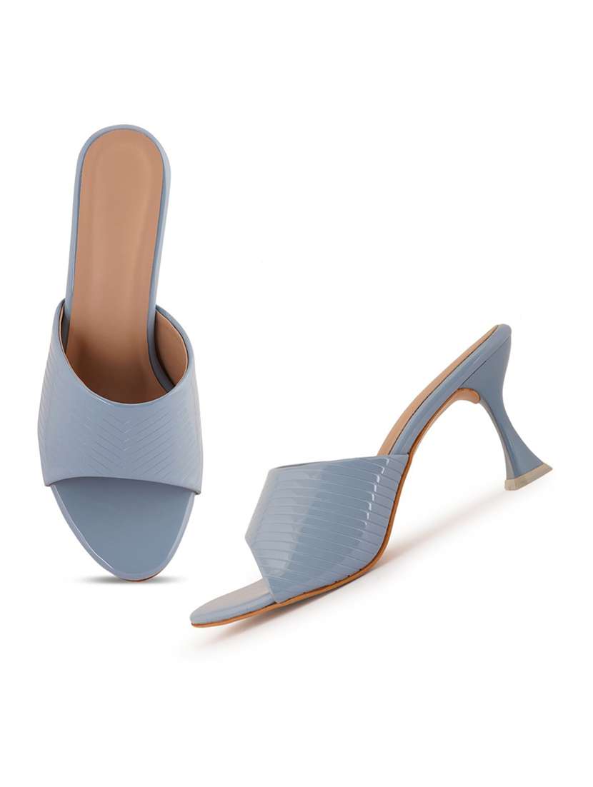light blue slip on sandal - 19129673 - Standard Image - 3