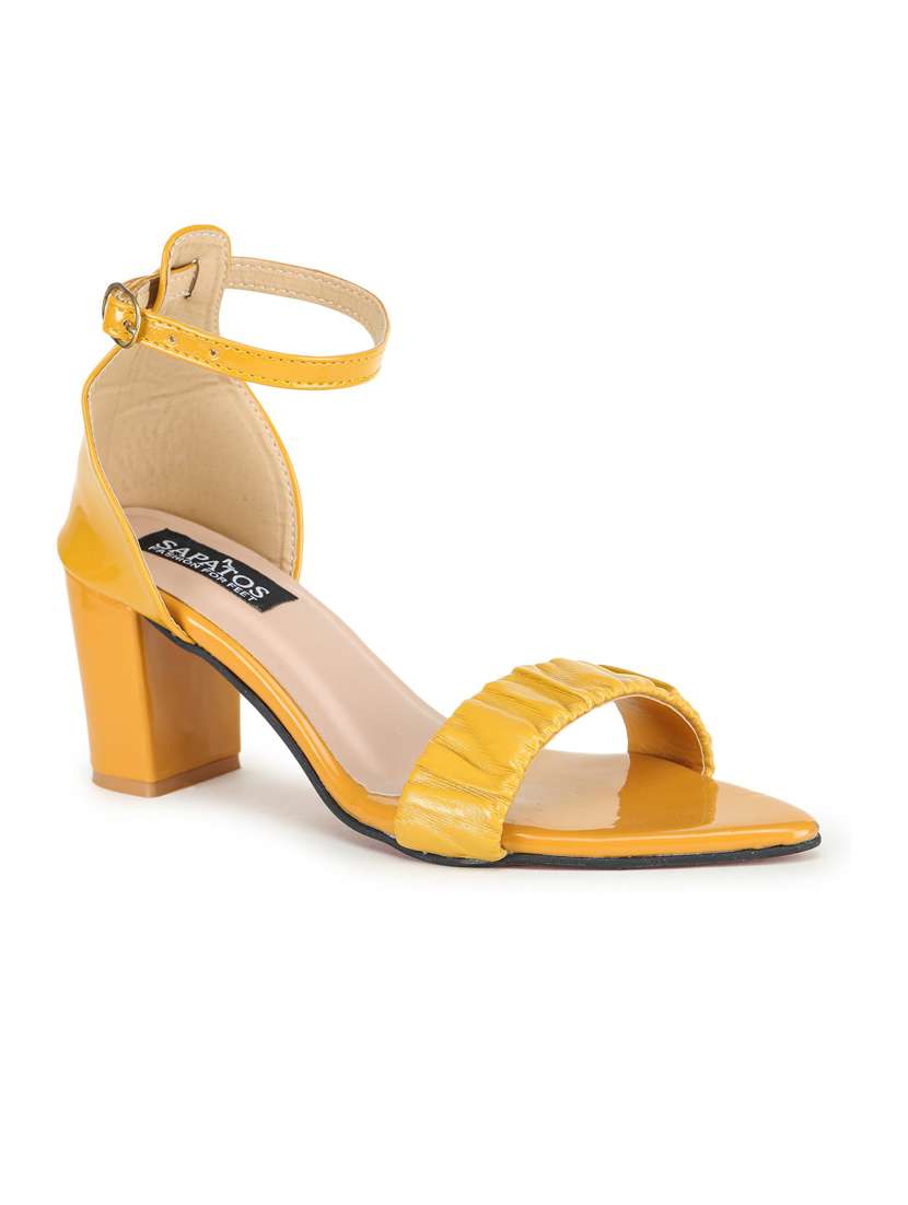 yellow ankle strap sandal - 19129701 - Zoom Image - 0