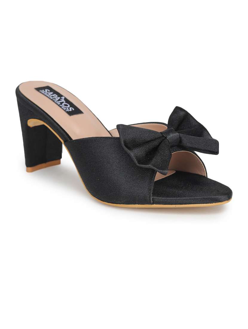 black slip on sandal - 19129702 - Zoom Image - 0