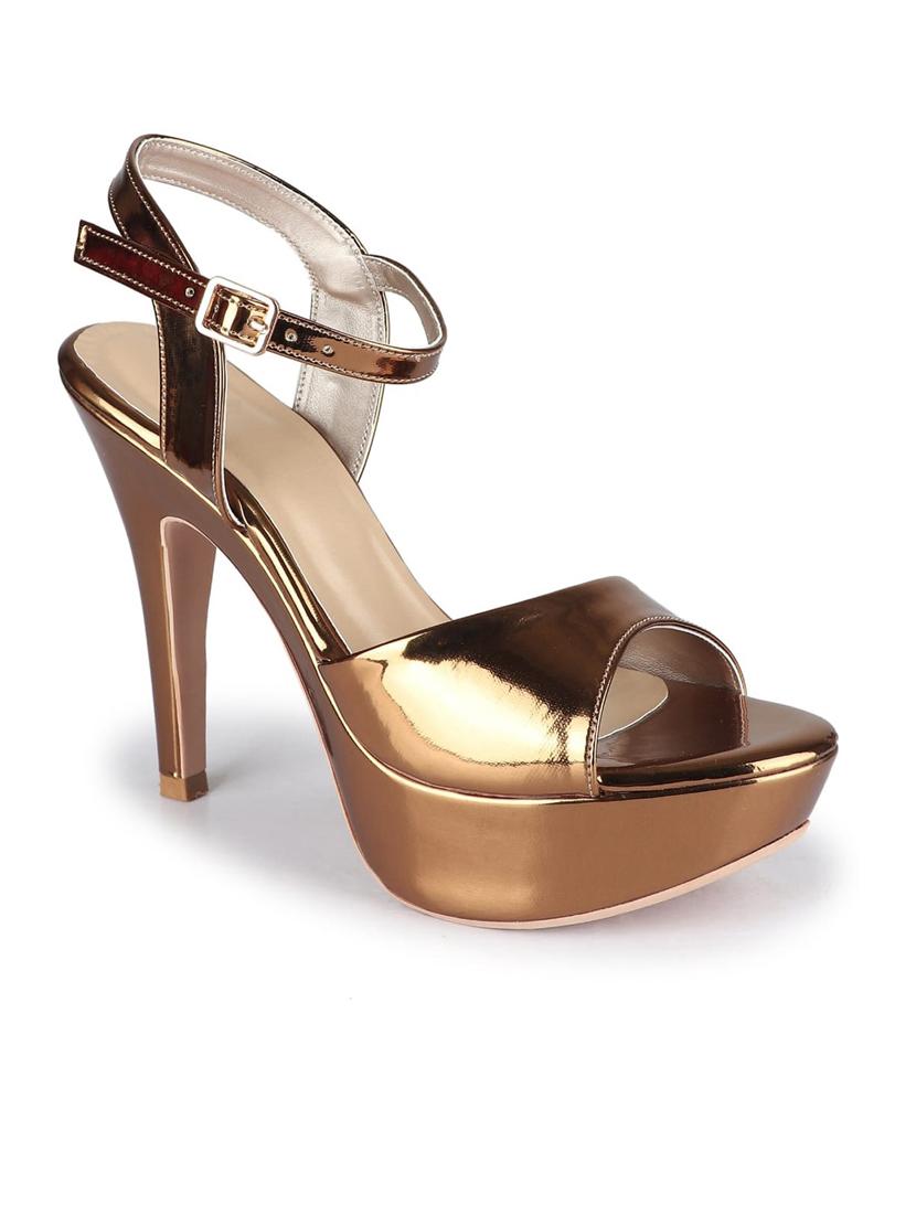 copper ankle strap sandal - 19129753 - Zoom Image - 0
