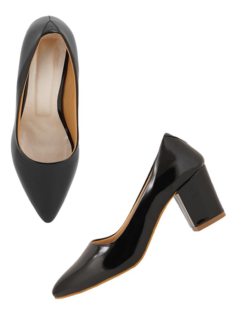 women solid slip on pump - 19129802 - Standard Image - 3