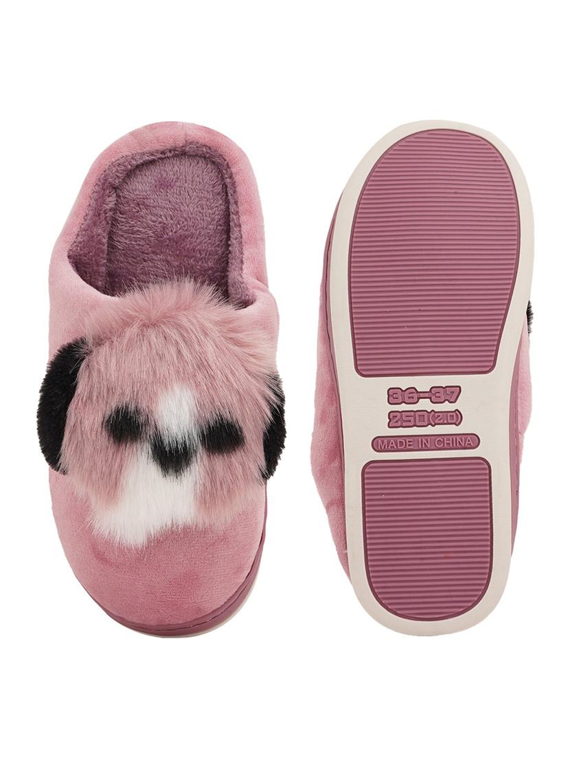 purple fabric slippers flip flops - 19129874 - Standard Image - 3