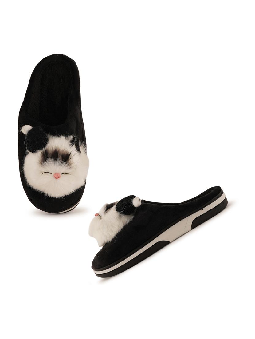 black slides flip flop - 19129888 - Standard Image - 3