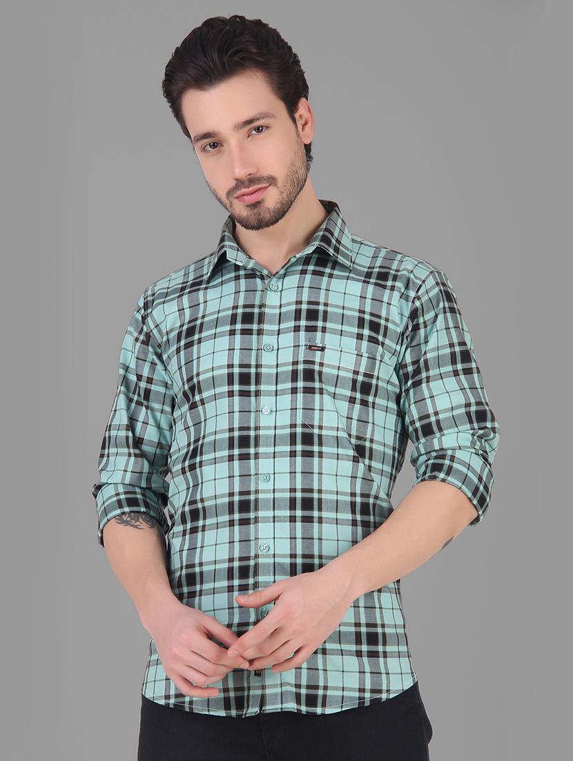 mens checks casual shirt - 19129945 -  Zoom Image - 0