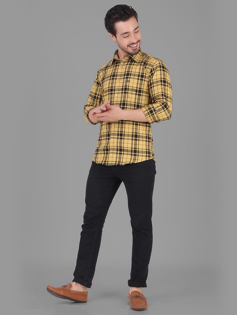 mens checks casual shirt - 19129947 - Standard Image - 3