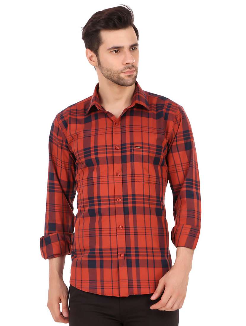 mens checks casual shirt