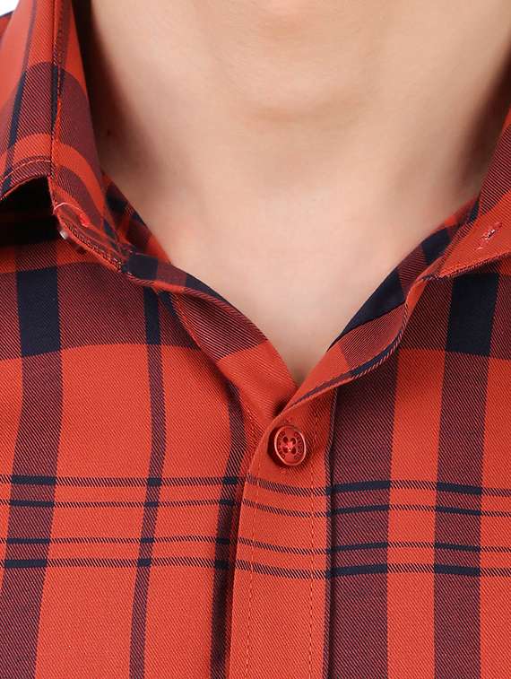 mens checks casual shirt - 19129948 -  Standard Image - 3
