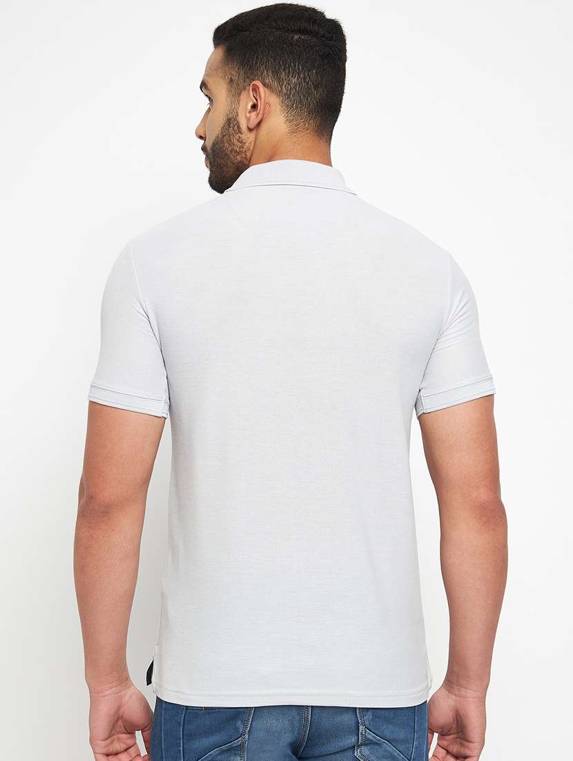 polo neck solid t-shirt  - 19131457 -  Standard Image - 3