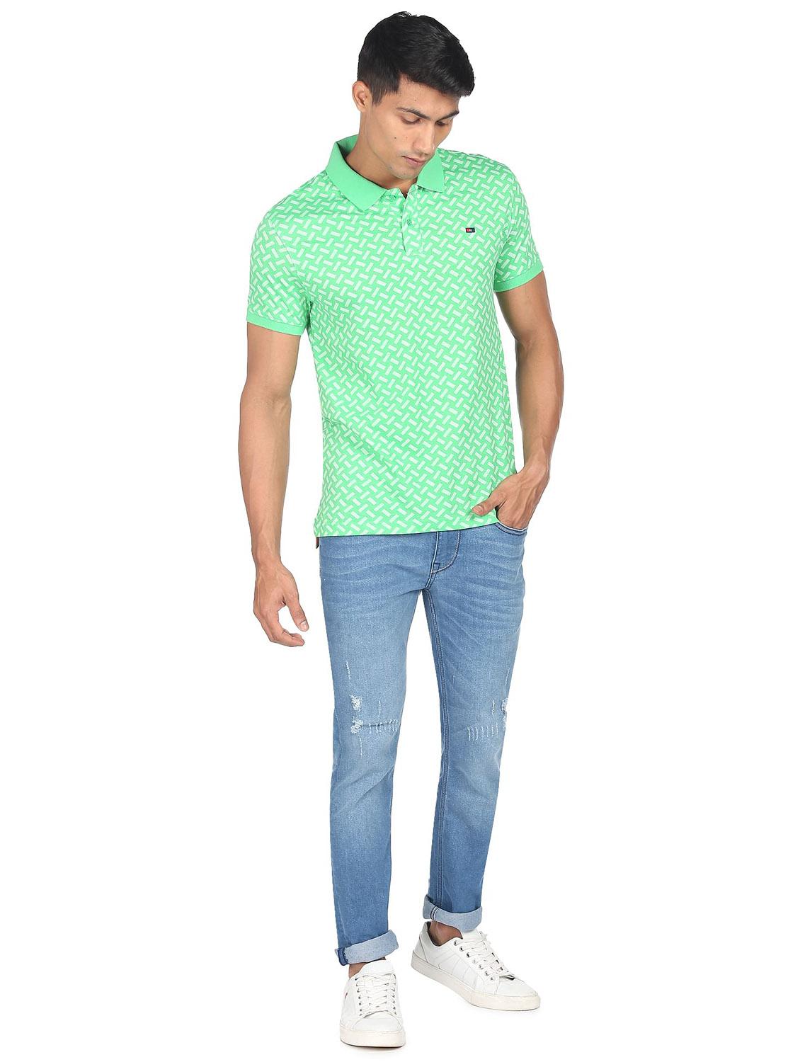 polo neck printed t-shirt - 19131531 - Standard Image - 3