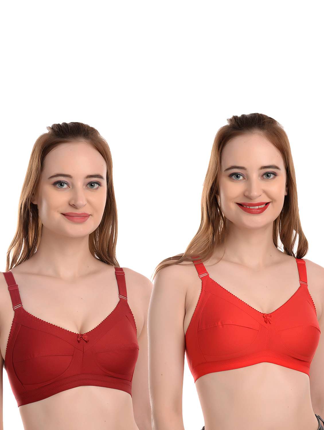 pack of 2 solid t-shirt bra 