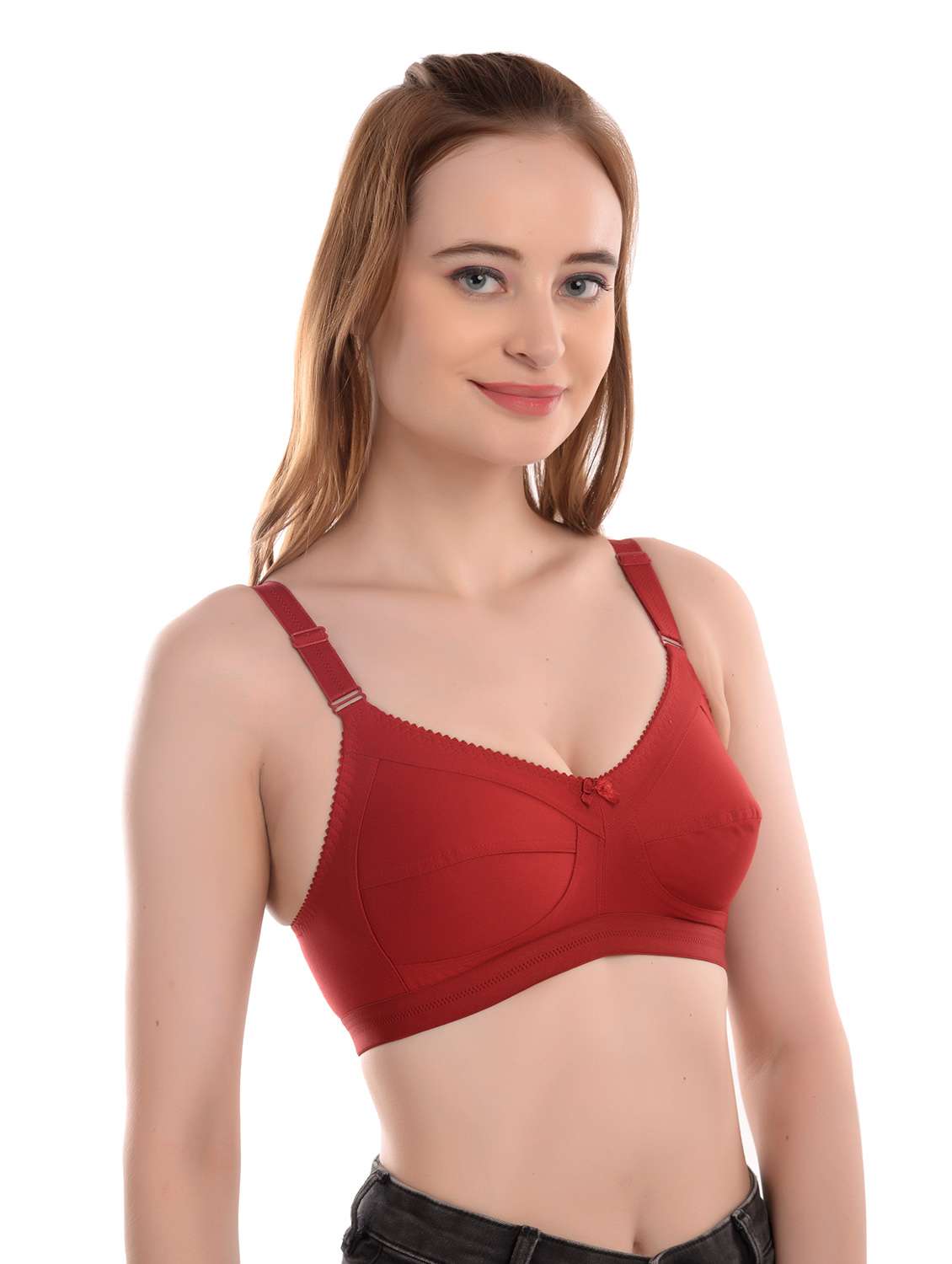 pack of  2 solid t-shirt bra  - 19131572 -  Standard Image - 5