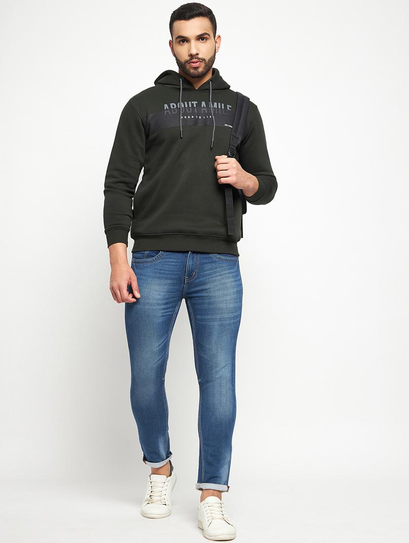 cotton blend chest print sweatshirt - 19131661 - Standard Image - 3