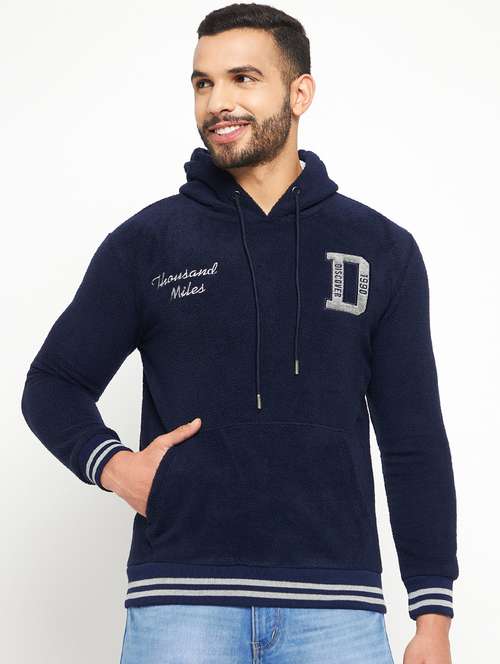 cotton blend chest print sweatshirt - 19131663 -  Standard Image - 0