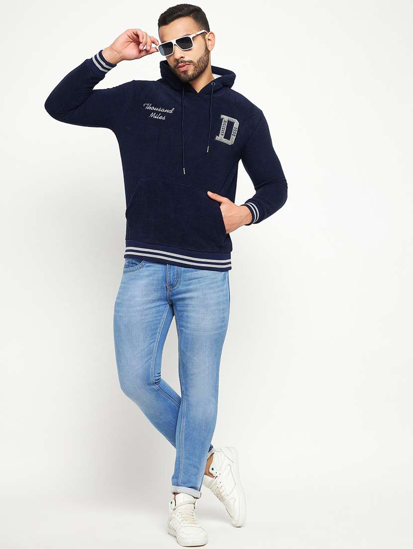 cotton blend chest print sweatshirt - 19131663 -  Standard Image - 3