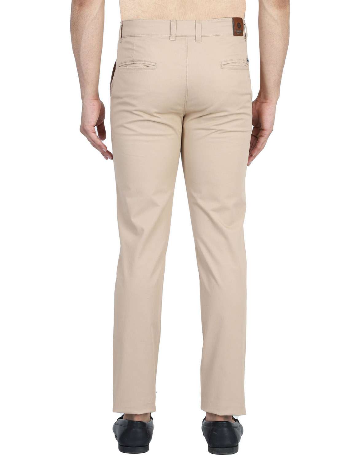 mid rise flat front casual trouser - 19131880 -  Standard Image - 3