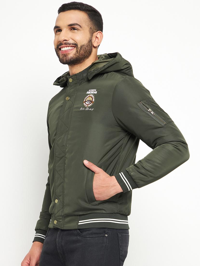 boys stand collar solid bomber jacket - 19131899 - Zoom Image - 0