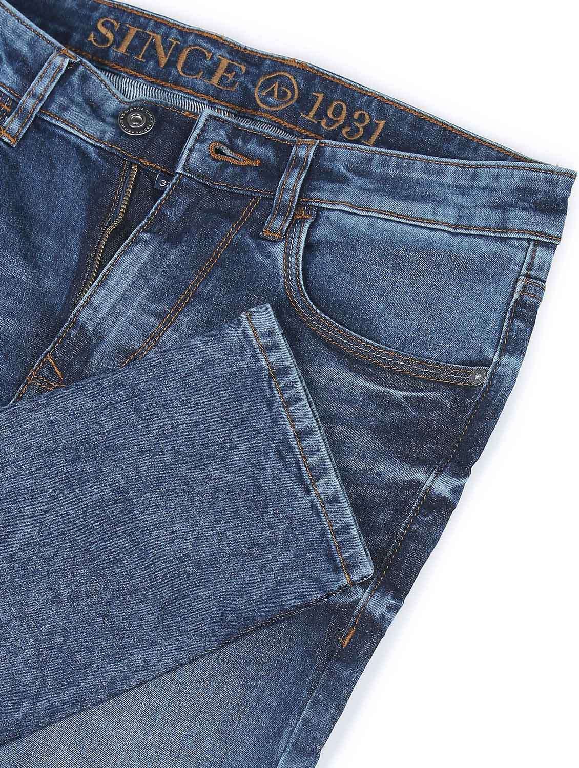 Mens Slim Fit Plain Jeans - 19132031 -  Standard Image - 5