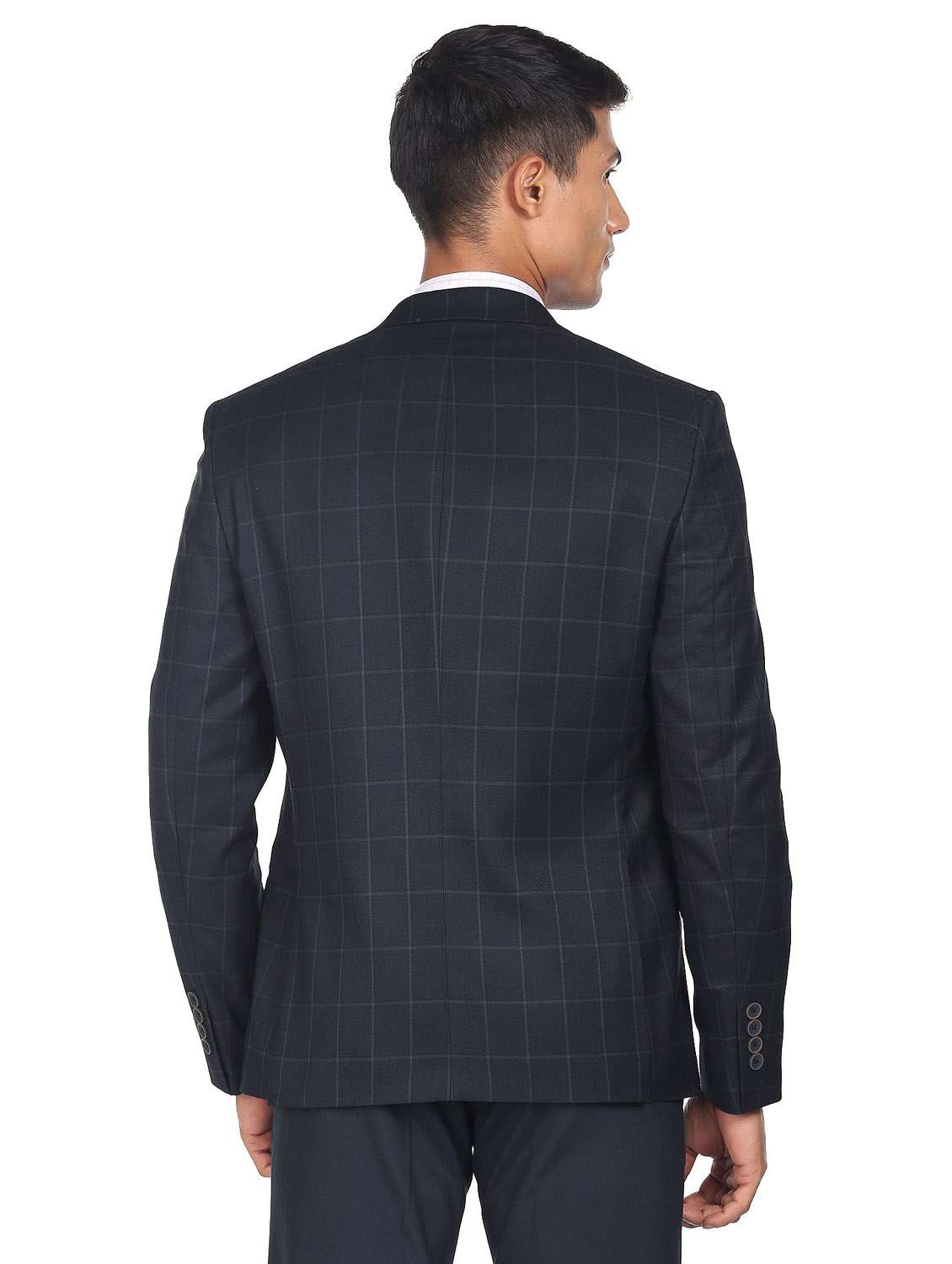 notched lapel single breasted formal blazer - 19132099 -  Standard Image - 3