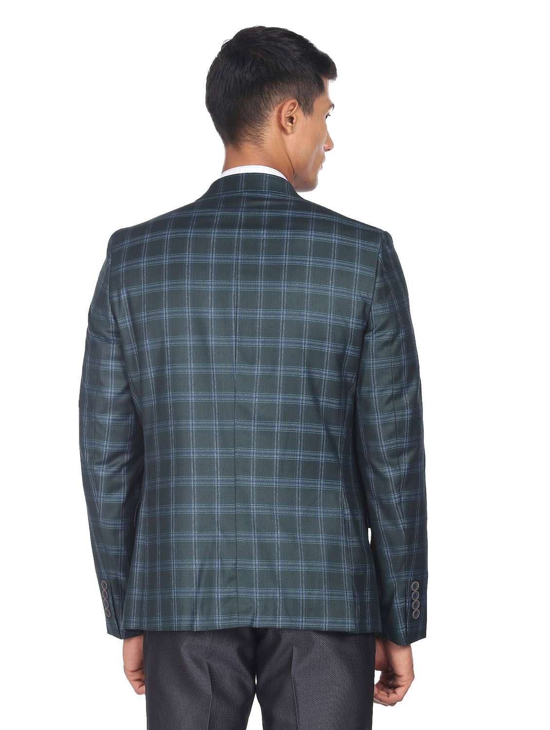notched lapel single breasted formal blazer - 19132103 - Standard Image - 3