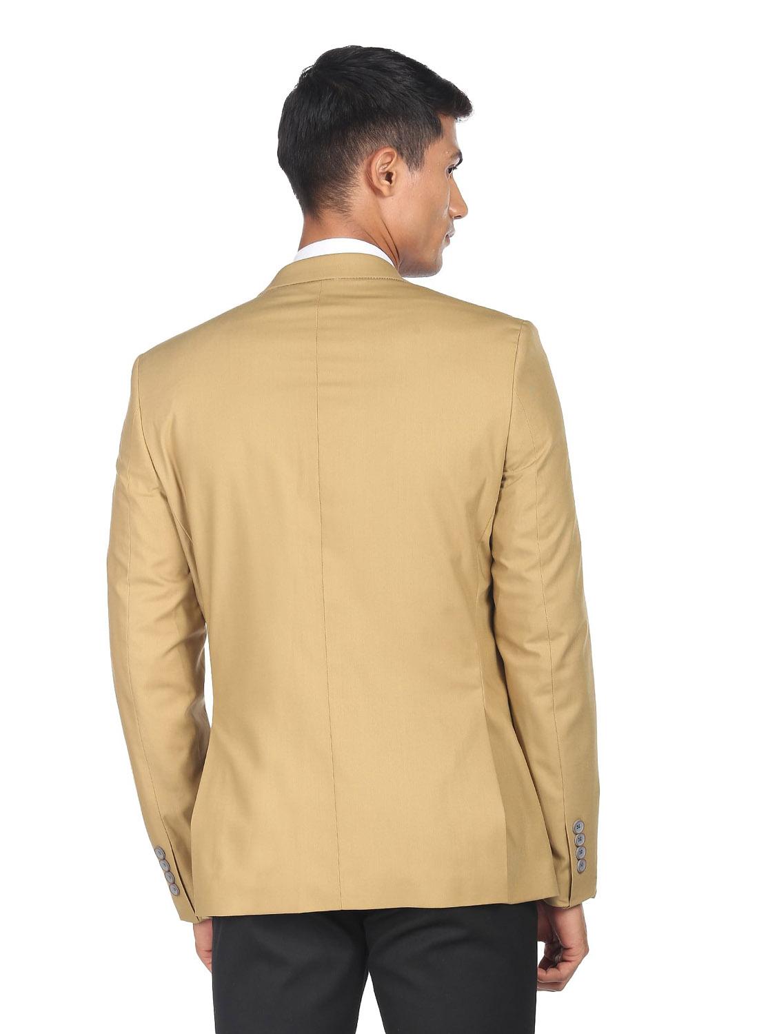 notched lapel single breasted formal blazer - 19132107 - Standard Image - 3