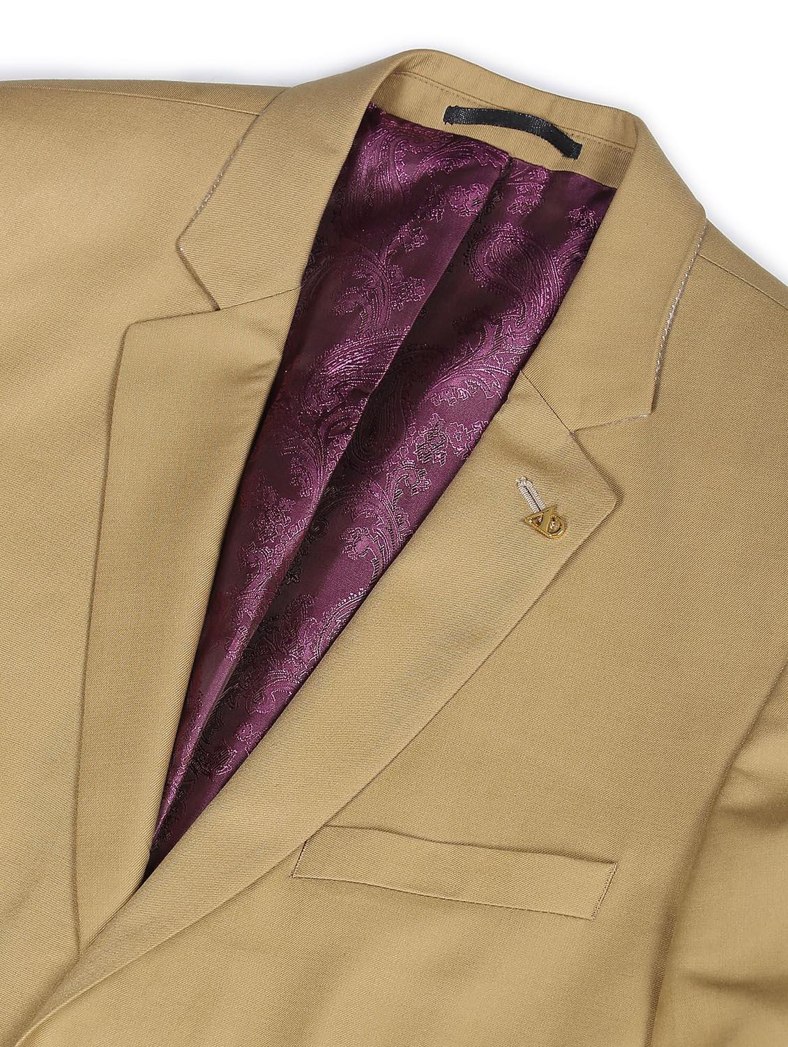 notched lapel single breasted formal blazer - 19132107 - Standard Image - 5
