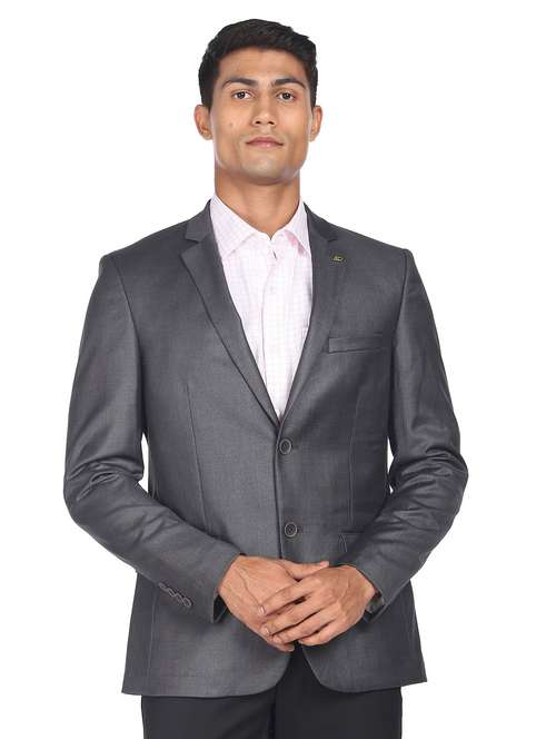 notched lapel single breasted formal blazer - 19132110 -  Standard Image - 0