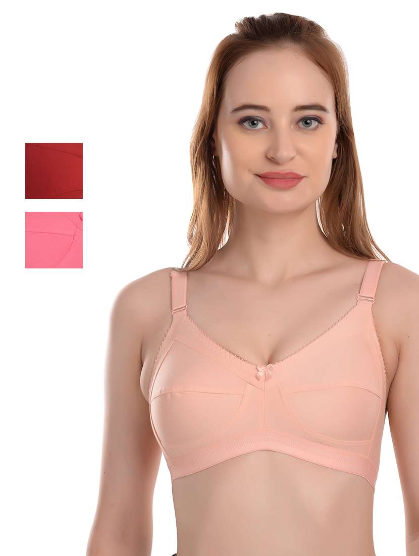 pack of 3 solid t-shirt bra 