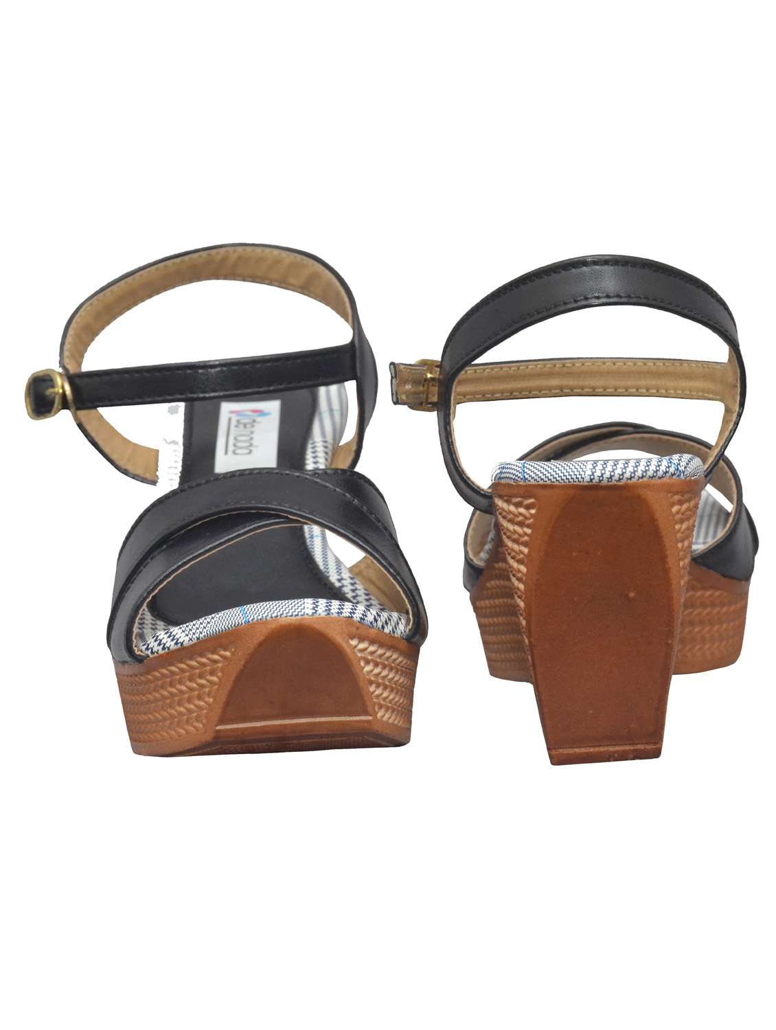 black wedge sandal - 19133774 -  Standard Image - 3