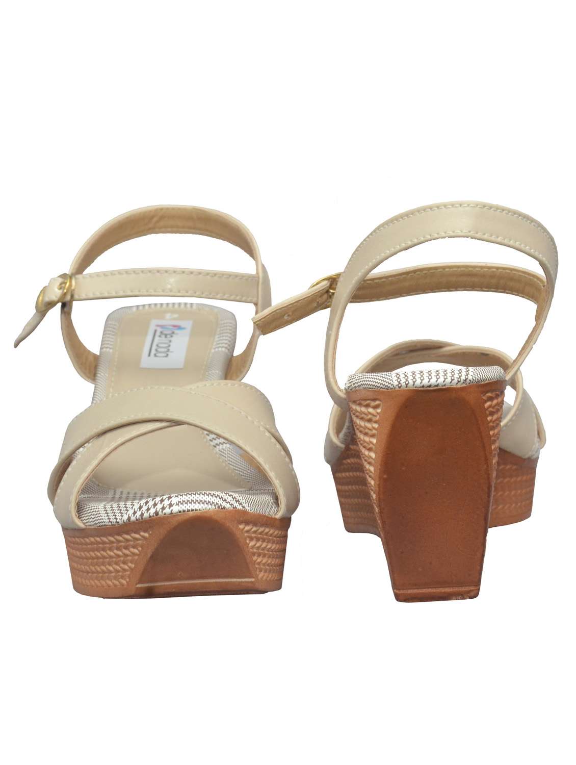 beige wedge sandal - 19133776 -  Standard Image - 3
