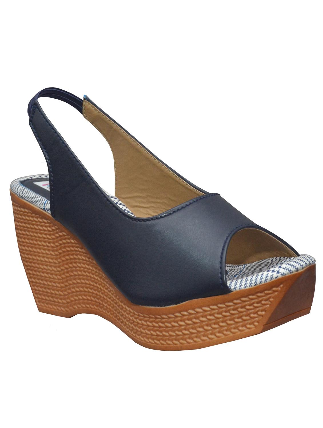 navy wedge sandal - 19133777 - Zoom Image - 0
