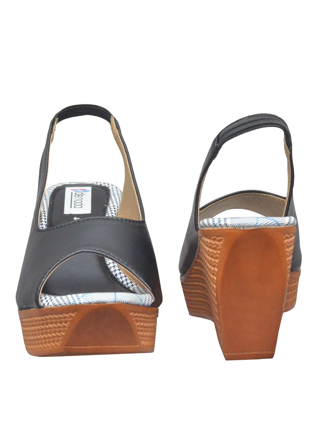 black wedge sandal - 19133780 -  Standard Image - 3