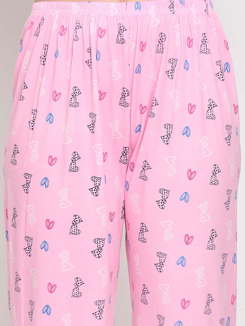 women printed night suit set - 19136419 - Standard Image - 5