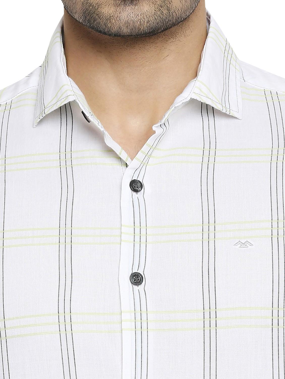white checkered casual shirt - 19137480 - Standard Image - 5