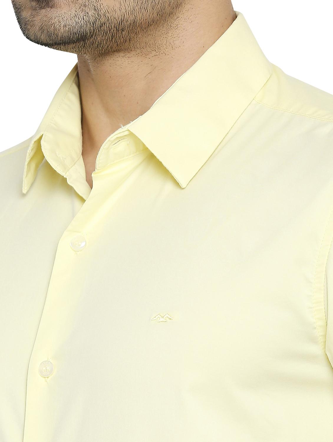 yellow solid casual shirt - 19137561 - Standard Image - 5