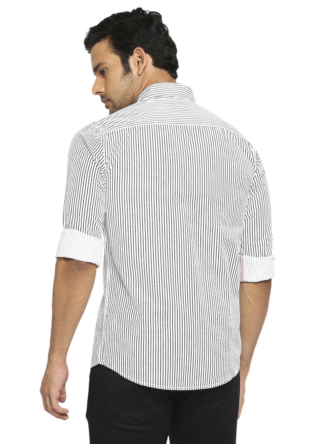 white striped casual shirt - 19137562 - Standard Image - 3