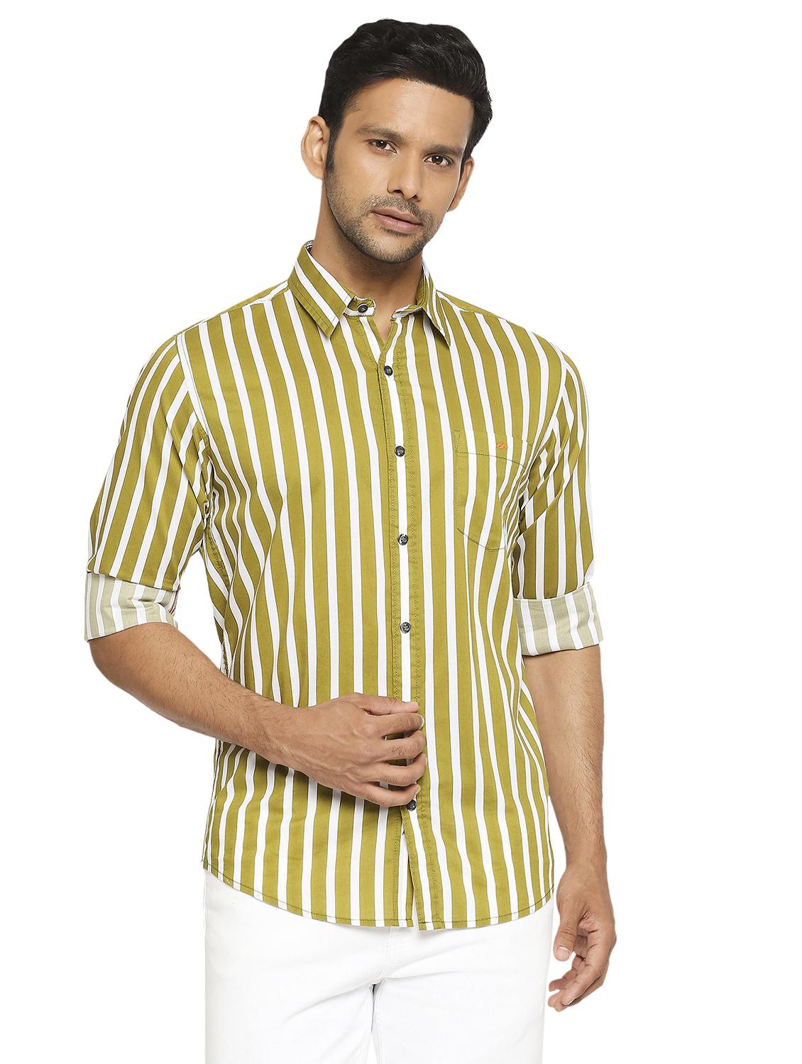 green striped casual shirt - 19137564 - Zoom Image - 0